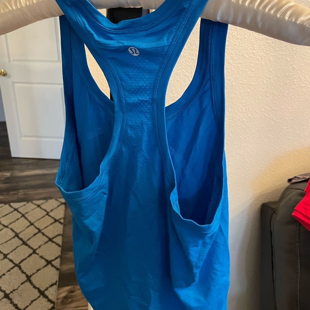 Lulu lemon blue tank top small
